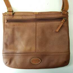 FOSSIL Brown Leather Buckle Flap Small Messenger Shoulder Crossbody Bag Unisex