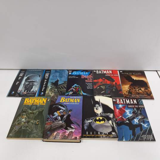 9pc. Bundle of Assorted Titles-DC Comics Batman Graphic Novels image number 1