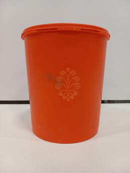 Vintage Tupperware Orange Container w/ Lid 805-G