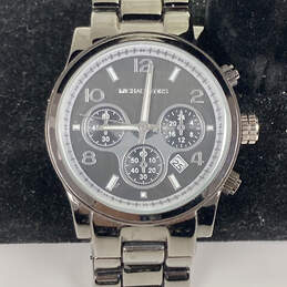 Designer Michael Kors D3059G Gray Stainless Steel Round Analog Wristwatch