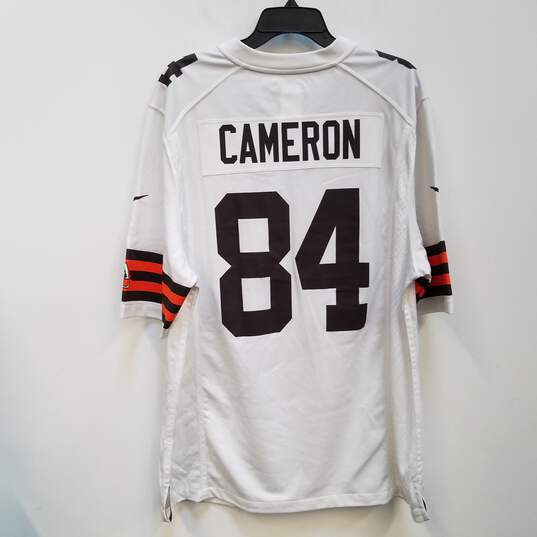 Mens White Cleveland Browns Jordan Cameron #84 NFL Football Jersey Size L image number 1