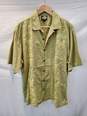 Tommy Bahama Green Short Sleeve Cotton Button Up Shirt Size M image number 1