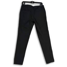 Mens Black Flat Front 5-Pocket Design Skinny Leg Ankle Pants Size 30 alternative image