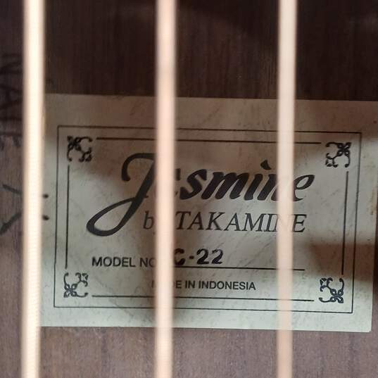 Jasmine 6 String Wooden Acoustic Guitar Model No. C-22 w/Black Nylon Case image number 5