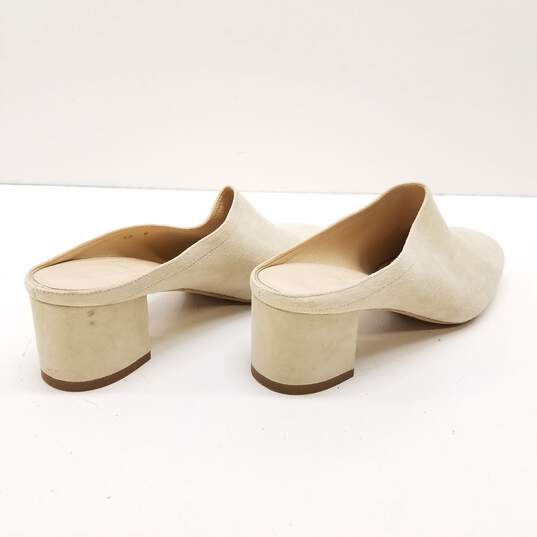 Everlane Italy The Day Mule Suede Block Heel Shoes Size 8 B image number 4