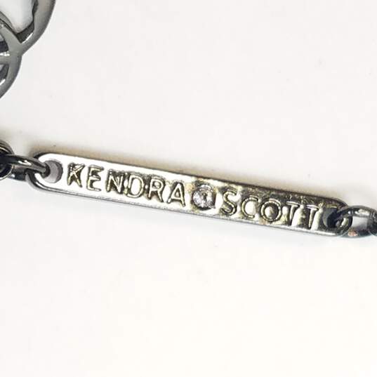 Kendra Scott Gun Metal Druzy Pendant Necklace 4.8g image number 5