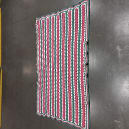 Handmade Crochet Afghan Throw 73.5"x48"