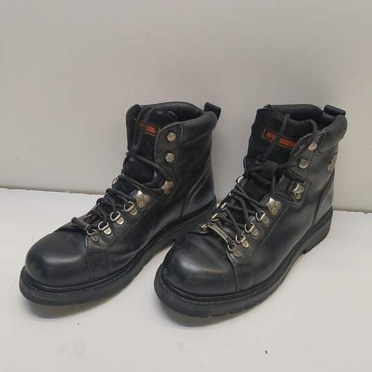 Harley Davidson Black Leather Boots US 10.5 image number 5