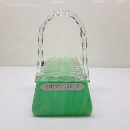 Vintage TMYC Green Lucite Handbag/Box alternative image
