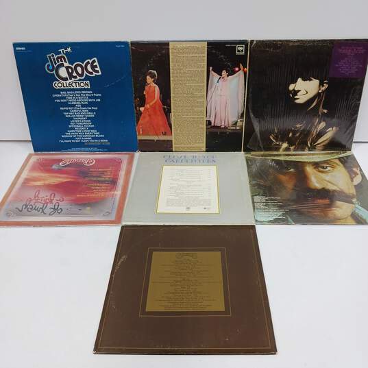 Vintage Bundle of Seven Assorted Pop Music Records image number 2
