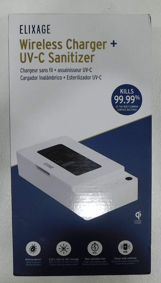 Elixage Wireless Charger And UV-C Sanitizer For Most Phones image number 1