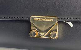 Emporio Armani Leather Clasp Wallet Black alternative image