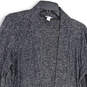 Womens Gray Heather Long Sleeve Open Front Cardigan Sweater Size M image number 3