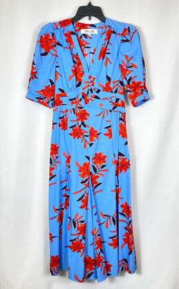 Diane Von Furstenberg Women Blue Maxi Dress Size 2
