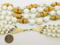 VNTG Mid Century Japan Bamboo & Speckled Bead Multi Strand Necklace image number 6