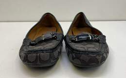 COACH Olive Signature Print Canvas Flats Loafers Shoes Size 8.5 B alternative image