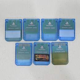 7 Ct. Sony PS1 Blue Memory Cards