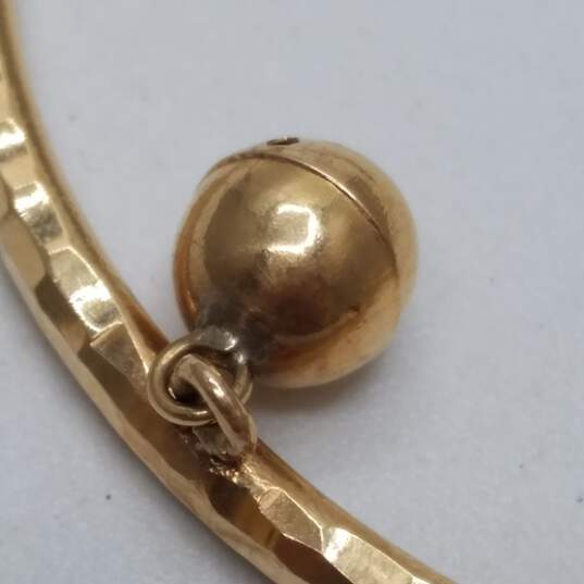 14K Gold Tubular Raddle Bracelet 5.0g image number 3