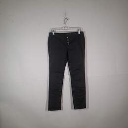 Womens Dark Wash Button Fly 5 Pocket Design Skinny Leg Jeans Size 6