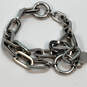 Designer Henri Bendel Silver-Tone Spring Ring Clasp Link Chain Bracelet image number 1