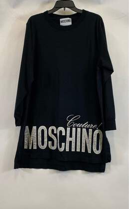 Moschino Black Moniker Shirt Dress-XL
