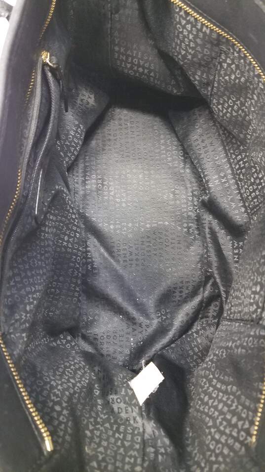 Kate Spade Penn Place Margareta Embossed Black Leather Shopper Tote Bag image number 5
