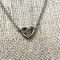 Designer Pandora S925 ALE Sterling Silver Heart Shape Mini Pendant Necklace image number 2
