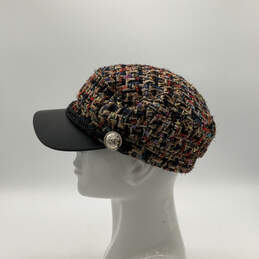 Womens Multicolor Woven Short Brim Fashionable Beret Winter Hat One Size alternative image