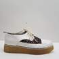 F Troupe Urban Outfitters Croc Embossed Leather Loafers White 8 image number 1