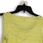 Womens Green White Chartreuse Print Scoop Neck Sleeveless Tank Top Size XS image number 4