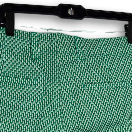 NWT Mens Green Printed Opti-Dri Flat Front Pockets Chino Shorts Size 38 image number 4