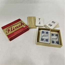 Vintage 1938 Flinch Card Game Red Box Complete With Instructions