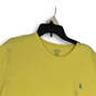Womens Yellow Crew Neck Short Sleeve Pullover T-Shirt Size XL image number 2