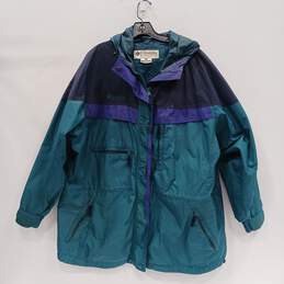 Columbia Women's Extended Full Zip/Snap Hooded Jacket Size 1X