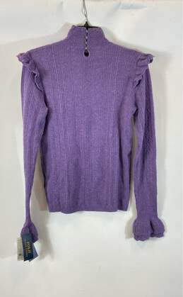 Polo Women Purple Turtleneck Sweater M NWT alternative image