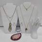 Assorted Gold & Silver Toned Fashion Jewelry Lot of 5 image number 1