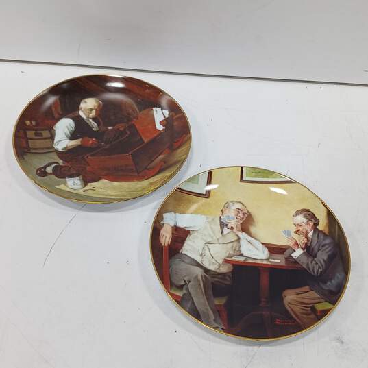 6pc. Set of  Knowles Norman Rockwell Plates image number 4