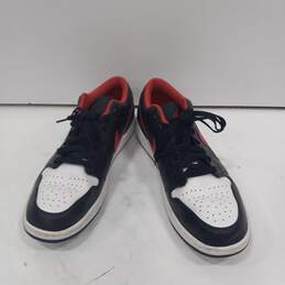 Nike Men's Black/Red/White Air Jordan 1 Low Sneakers Size 13