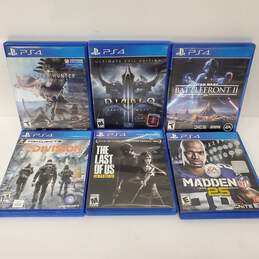 PS4 Assorted Games Lot x6 #2