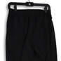 Womens Black Pleated Front Elastic Waist Ankle Zip Jogger Pants Size 6 image number 3