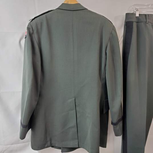 US Army Military Green Service Dress Uniform Jacket & Pants image number 2