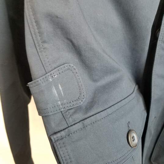 Men's Maceoo deep blue cotton twill cargo coat image number 9