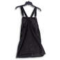Womens Black Denim Medium Wash Sleeveless Pocket Overall Dress Size 8 image number 2
