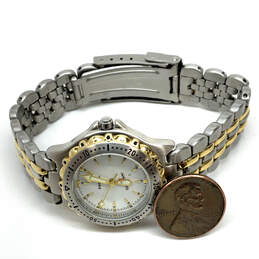 Designer Fossil PR5009 Two-Tone Analog White Round Dial Quartz Wristwatch alternative image
