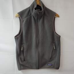 Patagonia Synchilla Gray Full Zip Fleece Vest Men's SM