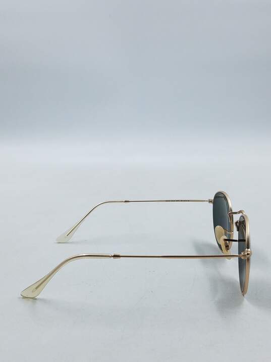 Ray-Ban Gold Round Metal Sunglasses image number 5