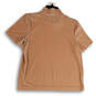 Womens Beige Regular Fit Short Sleeve Mock Neck Pullover T-Shirt Size XS image number 2