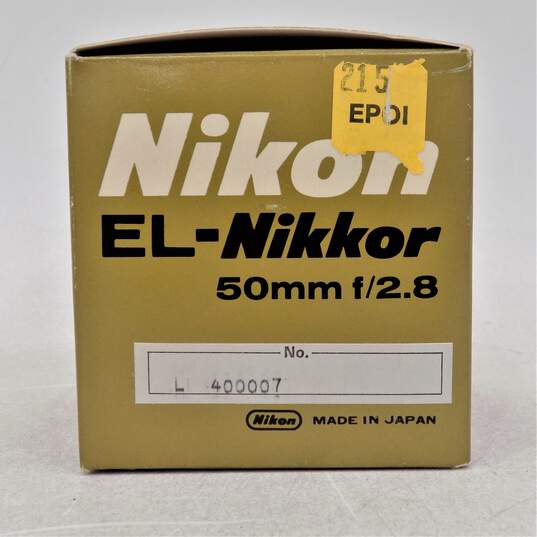 Nikon EL Nikkor 50mm F2.8 Enlarging Lens image number 10