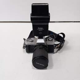 Minolta X-370 Film Camera w/ Vivitar Auto Thyristor Flash alternative image