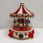 Holiday Workshop 16In Christmas Musical Animated & Lighted Carousel IOB image number 1